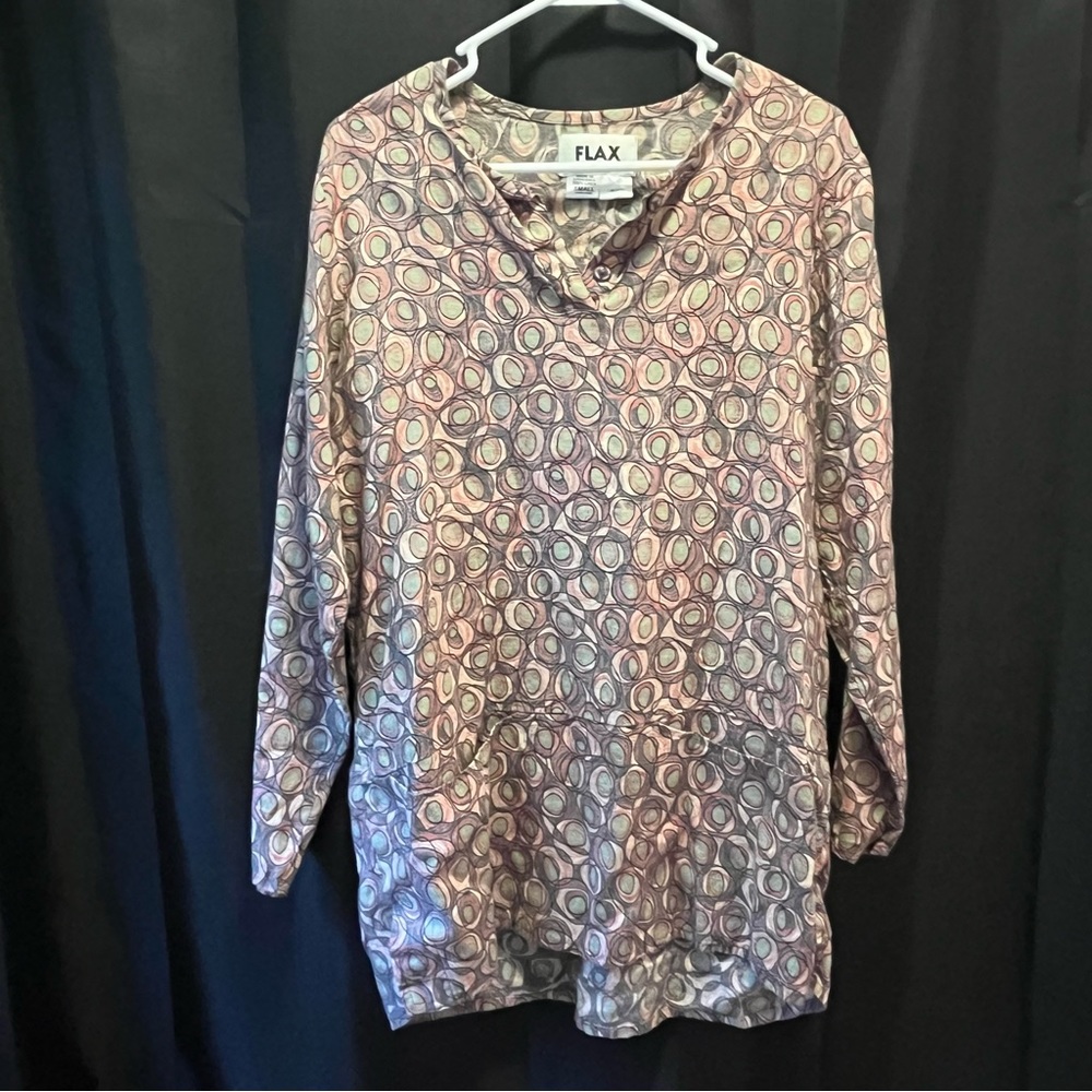 {FLAX} Linen Patterned Top - Picture 7 of 7